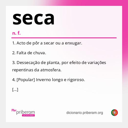Significado de seca